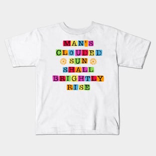 Man's Clouded Sun III Kids T-Shirt
